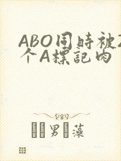 ABO同时被2个A标记肉