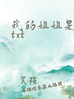 我的姐姐是美女txt