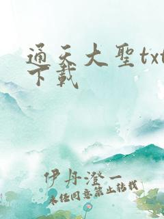 通天大圣txt下载