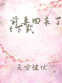 前妻回来了txt下载