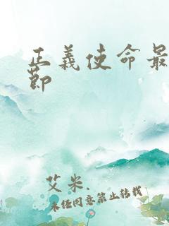 正义使命最新章节