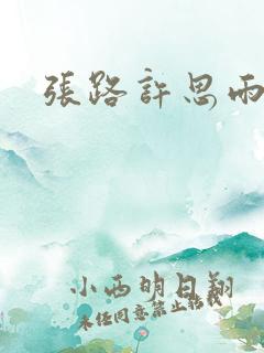 张路许思雨