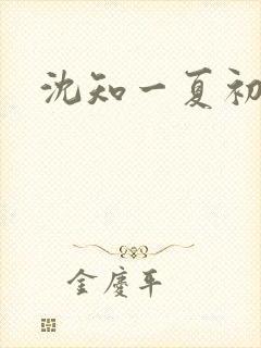 沈知一夏初禾
