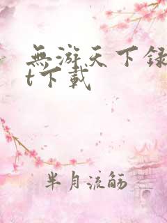 无游天下录txt下载