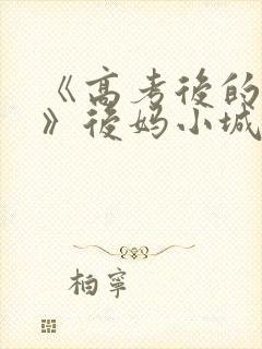 《高考后的假期》后妈小城