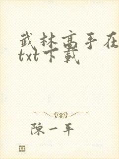 武林高手在校园txt下载