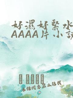 好湿好紧水多AAAAA片小说