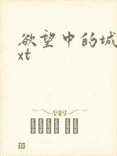 欲望中的城市txt