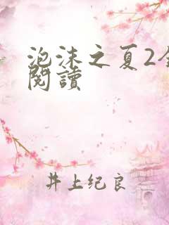 泡沫之夏2全文阅读
