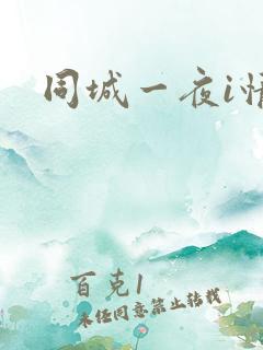 同城一夜i情