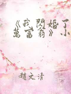 《我闪婚了个亿万富翁》小说