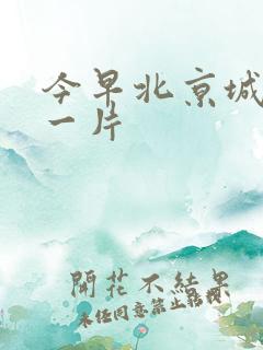 今早北京城哭声一片