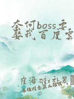 奈何boss要娶我百度云