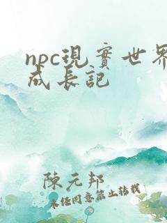 npc现实世界成长记