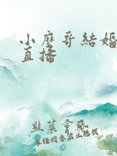 小么哥结婚视频直播