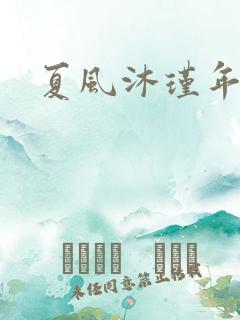 夏风沐瑾年