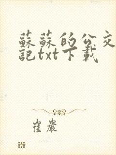 苏苏的公交车日记txt下载