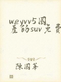 weyvv5国产的suv免费