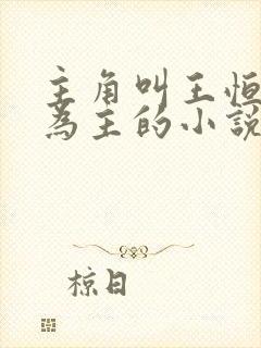 主角叫王恒唱歌为主的小说