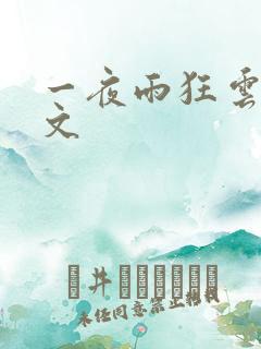 一夜雨狂云哄全文