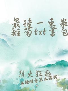 最后一束米迦勒雏菊txt书包网