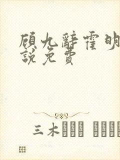 顾九辞霍明澈小说免费