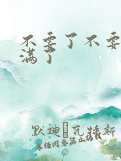 不要了不要了太满了