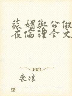 苏媚与公做了一夜伦理全文阅读