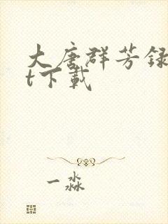 大唐群芳录txt下载