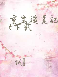 重生追美记txt下载