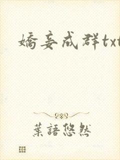 娇妾成群txt