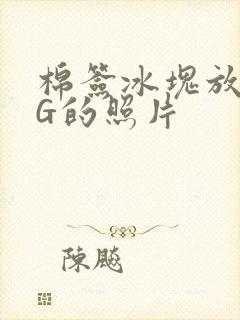 棉签冰块放入PG的照片