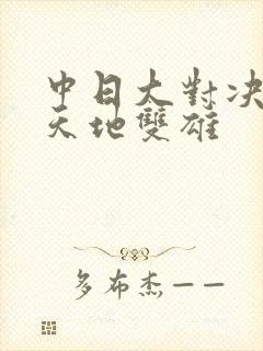 中日大对决  天地双雄