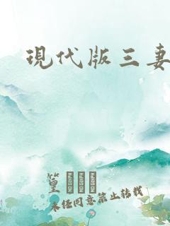 现代版三妻四妾