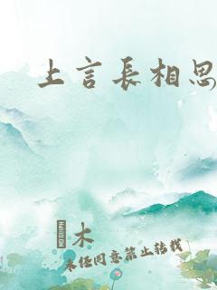 上言长相思