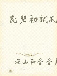 民儿初试风雨录