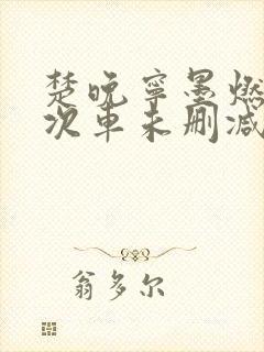 楚晚宁墨燃第一次车未删减