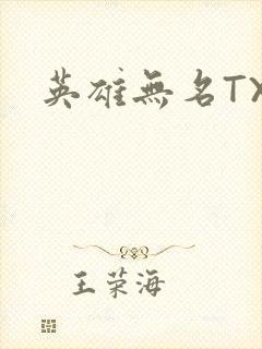 英雄无名TXT