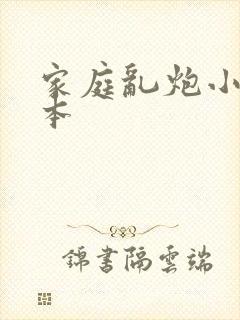 家庭乱炮小说全本