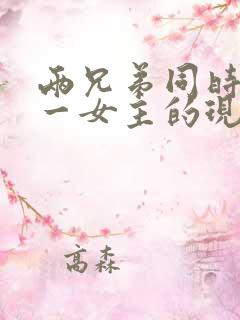 两兄弟同时拥有一女主的现言