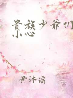 贵族少爷们 请小心