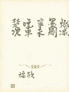 楚晚宁墨燃第一次车未删减