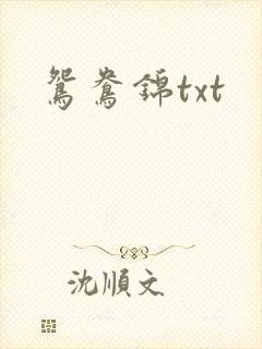 鸳鸯锦txt