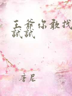 王爷你敢找小三试试