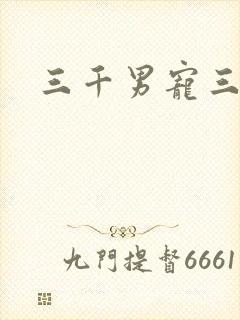 三千男宠三千乱
