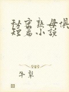 秘密熟母俱乐部短篇小说