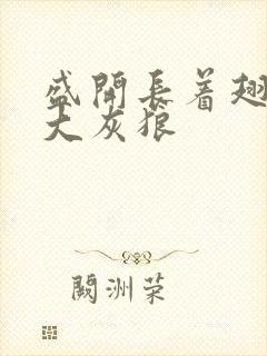 盛开长着翅膀的大灰狼