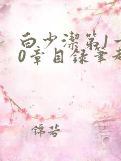 白少洁第1一40章目录笔趣阁