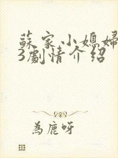 苏家小媳妇1v3剧情介绍