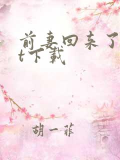 前妻回来了txt下载